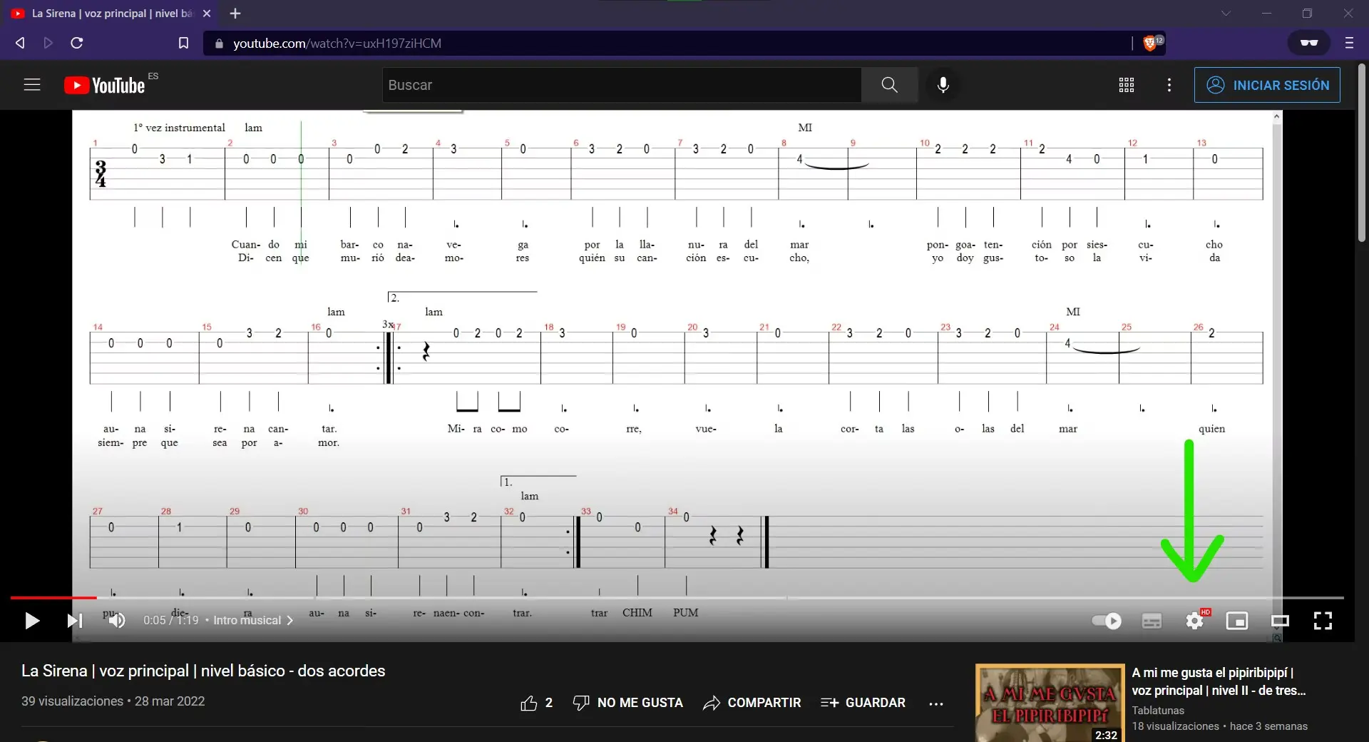 Icono de configuración